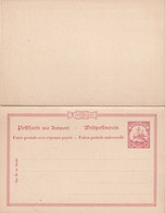 KAROLINEN    ENTIER POSTAL/GANZSACHE/ POSTAL STATIONERY    CARTE AVEC REPONSE - Carolines