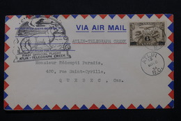 CANADA - Enveloppe Par 1er Vol Atlin / Télégraph Creek En 1934, Affranchissement Et Cachets Plaisants - L 58383 - First Flight Covers