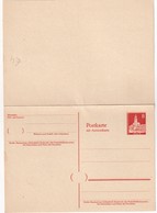 BERLIN    ENTIER POSTAL/GANZSACHE/ POSTAL STATIONERY    CARTE AVEC REPONSE - Postcards - Mint