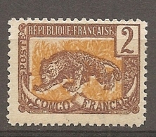 CONGO - Yt. N° 28  *   2c    Cote   1   Euro  TBE   2 Scans - Neufs