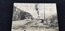 Cp 81 Tarn ROQUECOURBE La Gare ( Ligne De Chemin De Fer , Train Wagons Locomotive Batiment ) - Roquecourbe