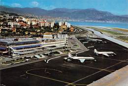 010362 "COTE D'AZUR - AEROPORT NICE-COTE D'AZUR" ANIMATA, AEREI AIR FRANCE.  CART SPED 1967 - Luchtvaart - Luchthaven