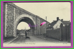 CPA - 28 - LEVES - Le Pont Du Bourg Neuf - Animé Homme Avec Une Brouette - Lèves