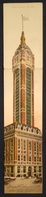 010380 "NEW YORK  - SINGER BUILDING" CARTOLINA TRIPLA. CART  SPED 1913 - Manhattan