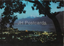 Vevey - La Tour De Peilz - Lac Leman - Dents-du-Midi La Nuit - 9668 - Switzerland - Unused - La Tour-de-Peilz