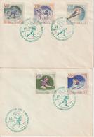 Russie 1960 FDC JO D'hiver 2258-62 - Hiver 1960: Squaw Valley