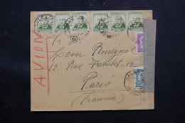 ESPAGNE - Enveloppe Pour La France En 1938 Avec Censure, Affranchissement Plaisant - L 58429 - Republikanische Zensur