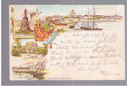 Old Rare Helsingfors Helsinki Litho 1897 Old Postcard - Finland