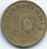 Germany - 3rd Reich - 10 Pfennig - 1939 A - KM92 - 10 Reichspfennig