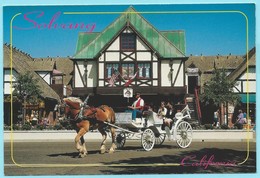 1750 - AMERIKA - USA - SOLVANG - HORSE DRWN CARRIAGE - Santa Barbara