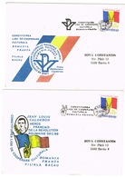 DEUX ENVELOPPES LIGUES DE COOPERATION CULTURELLE FRANCO-ROUMAINE - Postmark Collection
