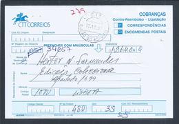 Boletim De Cobrança Com 2 Obliterações Diferentes De S.João Do Estoril E São João Do Estoril De 1997. 3sc - Cartas & Documentos
