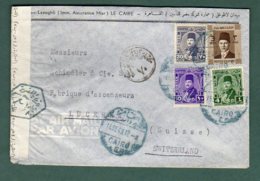 EGYPTE    Lettre De 1948 Du Caire à Genève   Soumise à La Censure - Covers & Documents