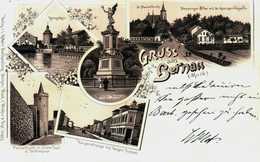 Gruss Aus Bernau. Königsthor. Kaiserstrasse. 1896 - Bernau