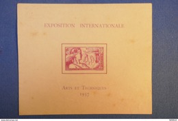 B39 WALLIS ET FUTUNA EPREUVE DE LUXE 1937 ARTS ET TECHNIQUES - Cartas & Documentos