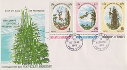 Enveloppe FDC  1er Jour   NOUVELLES  HEBRIDES   Le  Saut  Du  Gaul   1969 - FDC