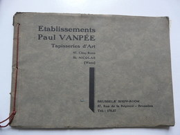 CATALOGUE  : ETABLISSEMENTS PAUL VANPEE - Tapisseries D'Art - Brussel's Show-Room - Teppiche & Wandteppiche