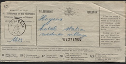 Griffe D'origine WESTENDE + Càd Sur Télégramme Remis Par La Poste 1938 (x142) - Telegramme