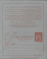 Entier Chaplain 1,60 F Orange Carte Pneumatique Papier Gris Bleu Storch V11 Cote 30 € - Pneumatic Post