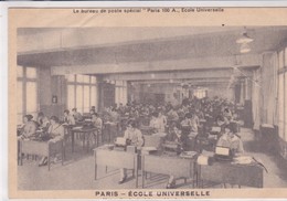 PARIS . ECOLE UNIVERSELLE . Le Bureau De Poste Spécial . Paris 100 A (PUB) - Enseignement, Ecoles Et Universités