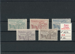 CASTELROSSO 1923 MNH N°10-14 - Castelrosso