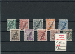 CASTELROSSO 1922 MNH N°15-24 - Castelrosso