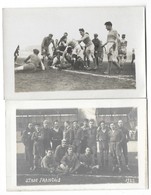 PARIS (75) Stade Français Rugby Ensemble De 2 Cartes Photos équipe Match Gros Plan 1922 - Other & Unclassified