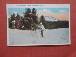 Female Skiing At Lake Placid  Adirondack New York Ref 3994 - Adirondack