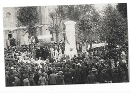 MABLY (42) Carte Photo Cérémonie Au Monument Aux Morts Belle Animation - Sonstige & Ohne Zuordnung