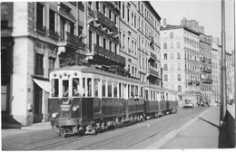 LYON (69) Photographie Format Cpa Tramway électrique Ligne Lyon Neuville Sur Saone 1950 - Other & Unclassified