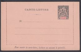 1900. GUADELOUPE Et DEPENDANCES. CARTE LETTRE.  25 C. Black.  () - JF321985 - Storia Postale