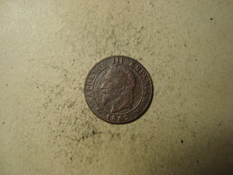 MONNAIE FRANCE 1 CENTIME NAPOLEON III 1862 K - 1 Centime