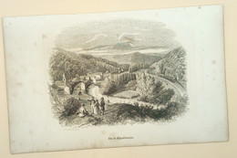 Gravure Sur Bois 'Vue De Chaudfontaine', 1844/ Wood Engraving 'View Taken At Chaudfontaine' (B), 1844, Lauters, Joyce - Estampes & Gravures