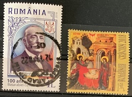 ROMANIA 2018 Associations & Christmas 2 Postally Used Stamps MICHEL# 7352,7478A - Usati