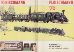 Catalogue FLEISCHMANN 1970 HO & N Piccolo + Auto Rallye Slot Cars - Inglese