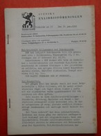 SVENSKA EXLIBRISFÖRENINGEN - Cirkulär Nr 37 - Den 31 Jan. 1956 - Ex-Libris