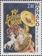 MONACO 1995, Circus Monte Carlo, Michel 2214 MNH 26751 - Cirque