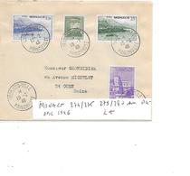 MONACO N° 274/75 ET 279/80 SUR OBL 1946 - Cartas & Documentos