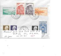 MONACO N° 302A.302B.305A.310A.311A.313A/C OBL 1949 - Covers & Documents