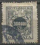 Poland - 1924 Postage Due 3 Million M Used  SG D215 - Postage Due