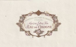 Étiquettes De Savon  à L'Eau De Cologne - Savonnerie Des Parfums Modernes Paris -  ( 163 Mm X 100 Mm ) - Labels