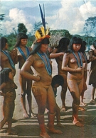 BRESIL .. BRASILIA .  DANSE RITUELLE  " YAMARICUMA "  DANSEUSES NUES - Brasilia