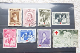 Série Complète "75e Anniversaire De La Croix-rouge" (COB/OBP 496/503, Obl). 1939 - Usati