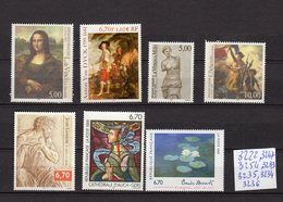 Superbe Lot N° 3222, 3247, 3254, 3289, 3235, 3234 Et 3236, Neufs, De 1999 - Unused Stamps