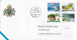 SAINT MARIN  - Enveloppe De 1997 - Storia Postale