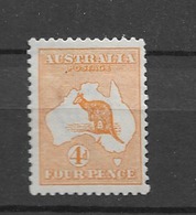1913 MH Australia  WMK Wide Crown Michel  9a - Mint Stamps