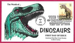 USA (1997) - Grand Junction, Co - Le Monde Des Dinosaures / World Of Dinosaurs : Daspletosaurus. Prehistoric Animal. FDC - Prehistóricos