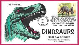 USA (1997) - Grand Junction, Co - Le Monde Des Dinosaures / World Of Dinosaurs : Einiosaurus. Prehistoric Animal. FDC. - Prehistóricos