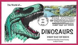 USA (1997) - Grand Junction, Co - Le Monde Des Dinosaures / World Of Dinosaurs : Goniopholis. Prehistoric Animal. FDC. - Prehistóricos