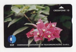 SAO TOME TELECARTE REF MV CARD STM-02 10U CN 708L DATE 1997 FLOWER 1 MINT 3000 Ex - Sao Tome En Principe